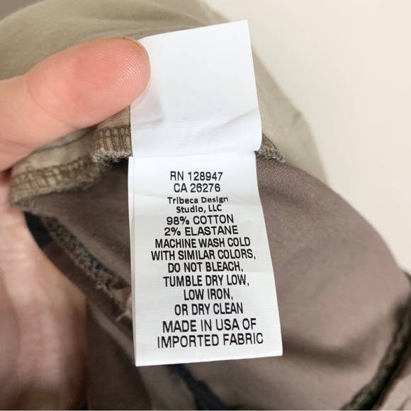 Nili Lotan Paris Drop Crotch Pant (Sz 0) Coyote Brown Camo - Picture 14 of 14